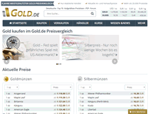 Tablet Screenshot of gold.de