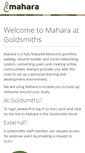 Mobile Screenshot of mahara.gold.ac.uk