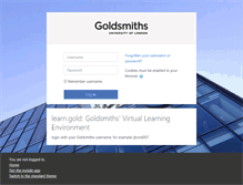 Tablet Screenshot of learn.gold.ac.uk